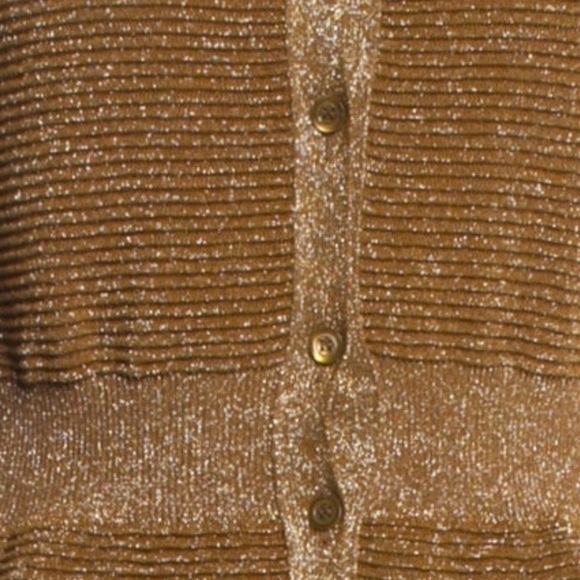 NWT Moschino Couture Gold & Brown Metallic Sweater & Dress Set - Size Small - Picture 3 of 6